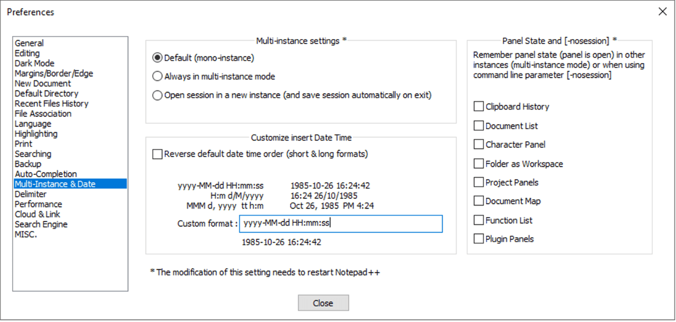 How to insert date, time or custom timestamp in Notepad++ Code2care